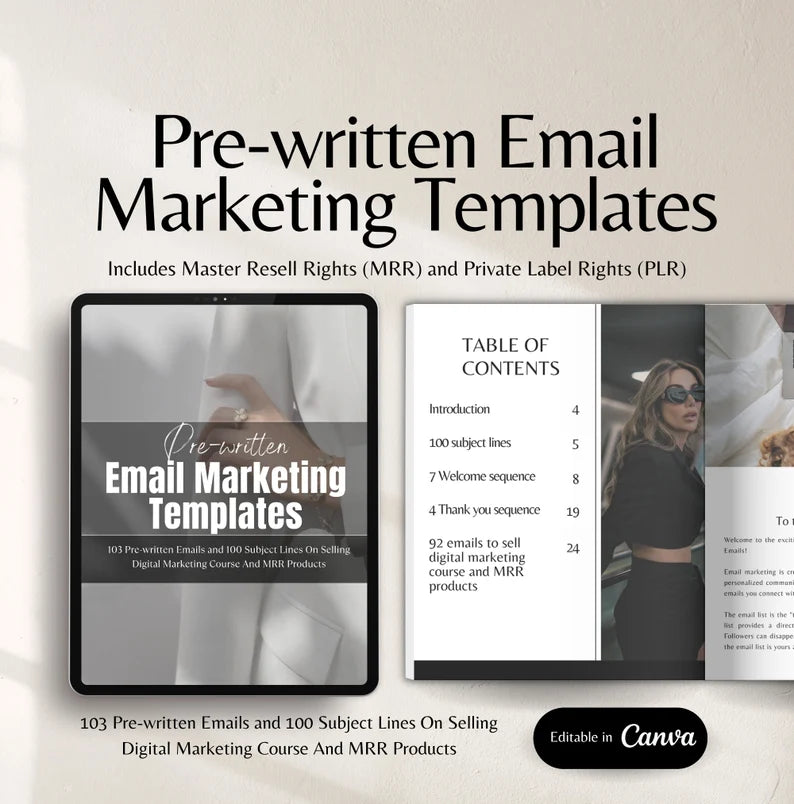 Pre written Email Marketing Templates